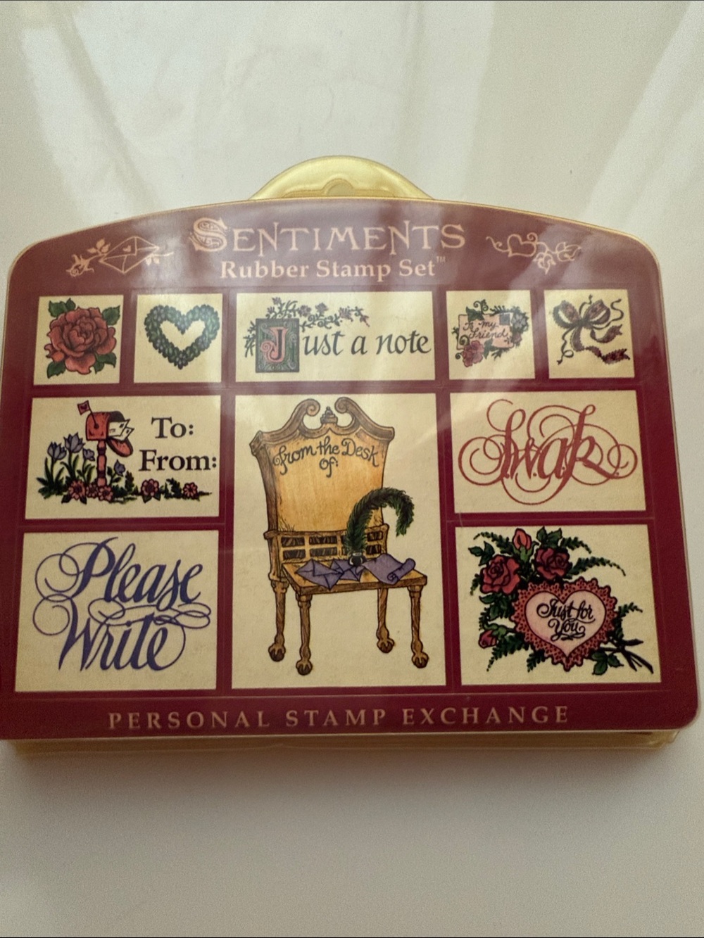 Sentiments Rubber Stamp Set